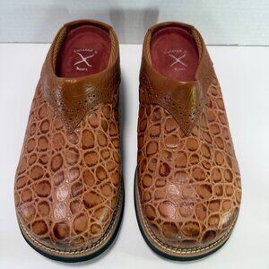 Twisted X Women's Brown Barn Burner Leather Clogs Shoes Mules women's Sz 8.5